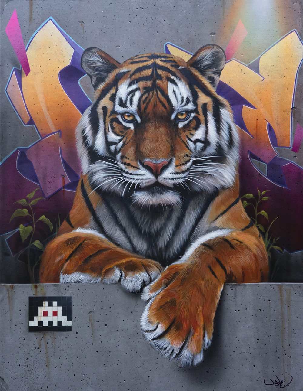 Toile originale tigre